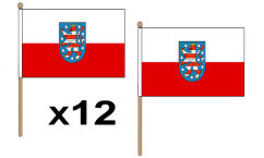 Thuringen Hand Flags